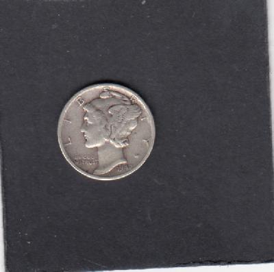 Beschrijving: 1 Dime MERCURY